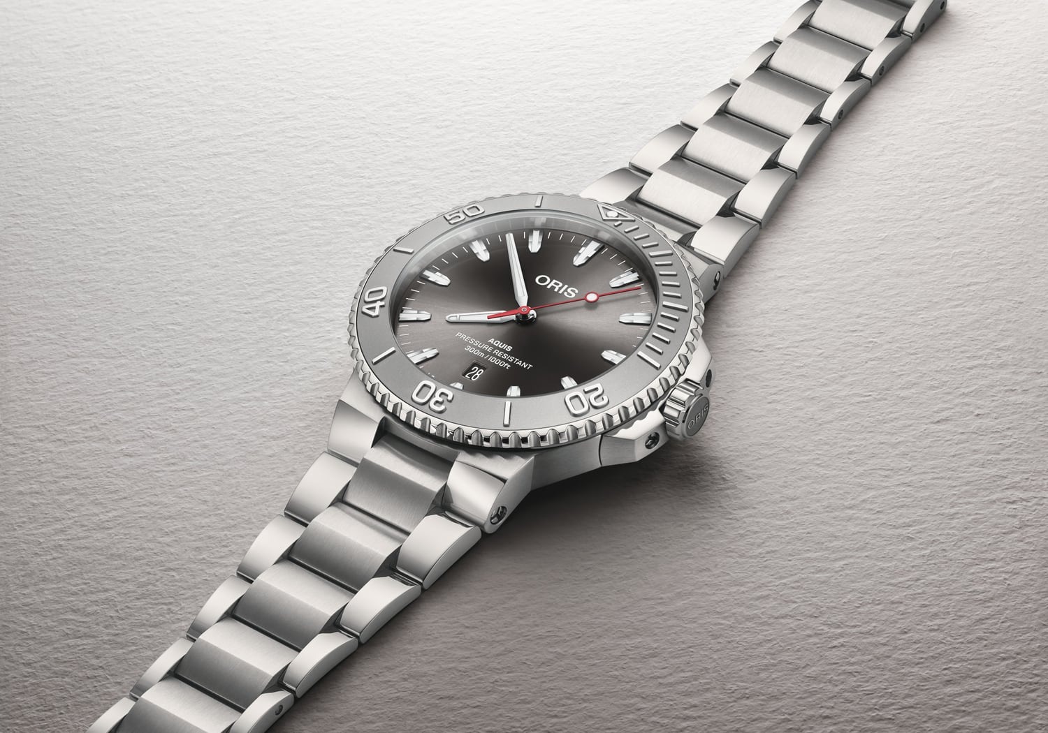 オリス(ORIS) NEW アクイス デイト レリーフ 43.5mm ブレスレット 01